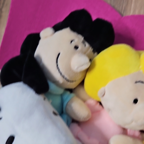 Peanuts Plush Toy Bouquet - Pink and Yellow Characters Snoopy Charlie Brown - Picture 11 of 13